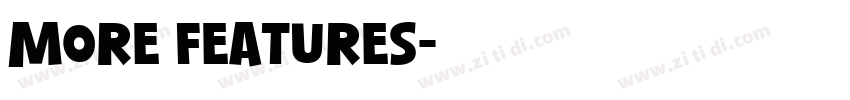 More Features字体转换